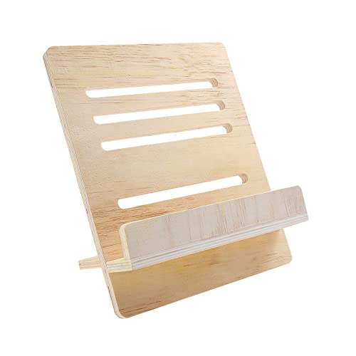 CHILDWEET 1Stk Notenständer bücherregal schreibtischregal Tischständer bilanzierung Cookbook Stand einfaches Leseregal Plattenständer praktischer Bücherständer Lesehalter für hölzern von CHILDWEET