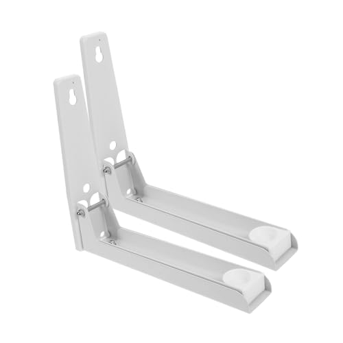 CHILDWEET 2 Stück Mikrowellenhalter aus Edelstahl Faltbarer Wandhalter für Küchenregal Ausziehbares und Verstellbares Ofenständer Wandregal Platzsparend Teiliges Weiß CHILDWEET 2 Stück Mikrowellenhalter aus Edelstahl Faltbarer Wandhalter für Küchenregal Ausziehbares und Verstellbares Ofenständer Wandregal Platzsparend Teiliges Weiß von CHILDWEET