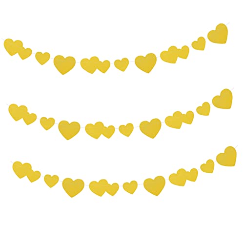 CHILDWEET 3 Stück Schnur Pfirsich Herz Glitzer Party Girlande Valentinstag Ammer Banner Valentinstag-banner Hängende Herzverzierung Streamer Strudel Rotes Herzbanner Wand Papier Golden CHILDWEET 3 Stück Schnur Pfirsich Herz Glitzer Party Girlande Valentinstag Ammer Banner Valentinstag-banner Hängende Herzverzierung Streamer Strudel Rotes Herzbanner Wand Papier Golden von CHILDWEET