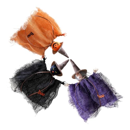 CHILDWEET 3 Stück Teiliges Halloween Deko mit Kürbis Hexe Geist und Schwarzer Katze Leichte Mesh Hängedekoration für Halloween Party Vielseitig für Innen und Außenbereich Geeignet CHILDWEET 3 Stück Teiliges Halloween Deko mit Kürbis Hexe Geist und Schwarzer Katze Leichte Mesh Hängedekoration für Halloween Party Vielseitig für Innen und Außenbereich Geeignet von CHILDWEET