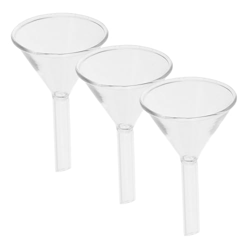 CHILDWEET 3stücke Teiliges Glas-trichter Wissenschaftliche Anwendungen Labor Trichter Aus Klarem Glas Für Präzises Filtrieren Und Ausgießen Robuste Bauweise Für Langlebige Nutzung von CHILDWEET