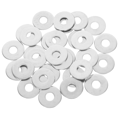 CHILDWEET 30 Stück Teiliges Set Edelstahl Unterlegscheiben Flachscheiben Rostfrei Korrosionsbeständig Für Schrauben Metall Reparatur Gleichmäßige Druckverteilung Vielseitig Einsetzbar von CHILDWEET