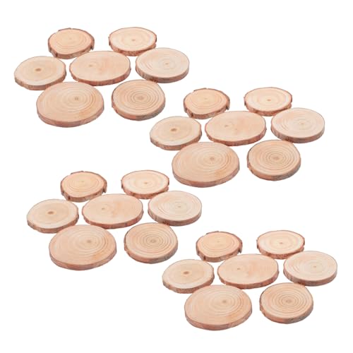 CHILDWEET 30 Stück Unbehandelte Holzscheiben für Diy Bastelprojekte Runde Holzplatten aus Massivem für Malen und Dekorieren für Kreative Kunstprojekte CHILDWEET 30 Stück Unbehandelte Holzscheiben für Diy Bastelprojekte Runde Holzplatten aus Massivem für Malen und Dekorieren für Kreative Kunstprojekte von CHILDWEET
