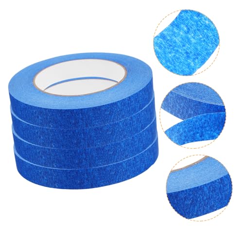 CHILDWEET 4 Rollen Hochklebriges Abdeckband Blaues Masking Tape für Autolackierung Rückstandsfreies Kreppband für Kreative DIY Projekte und Malerarbeiten CHILDWEET 4 Rollen Hochklebriges Abdeckband Blaues Masking Tape für Autolackierung Rückstandsfreies Kreppband für Kreative DIY Projekte und Malerarbeiten von CHILDWEET