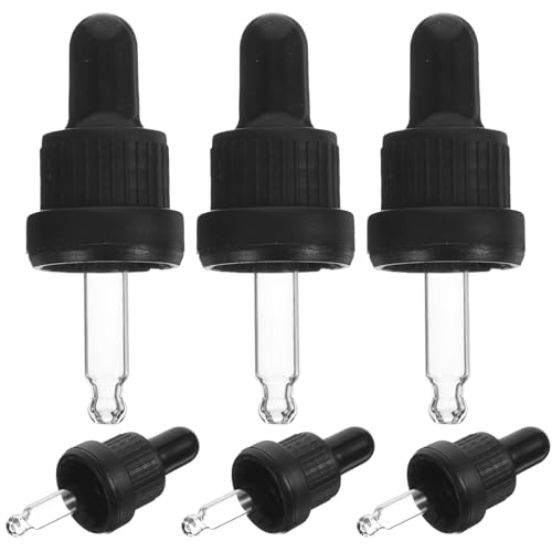 CHILDWEET 6Stücke Glas Pipette Tropfer für Ätherische Öle Lebensmittelechte Materialien Leicht zu Reinigen für Labor und Aromatherapie Flaschen Geeignet von CHILDWEET