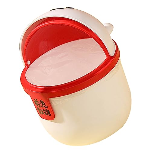 CHILDWEET Cartoon-Mülleimer Papierkorb Kücheneimer kleiner Abfallkorb intelligenter Mülleimer schlank Deckel Desktop-Mülleimer Mülltonnen kleiner Schreibtisch-Mülleimer kleine Tonne Plastik von CHILDWEET
