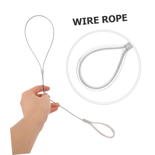 CHILDWEET Edelstahl Hebeschlaufe Seil Lifting Machine Loop Rostfrei Langlebig für Kfz Werkstatt und Hebebühne Ersatzseil Praktisch Leicht Bedienbar von CHILDWEET