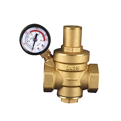 CHILDWEET Einstellbares Wasser Druckminderer Ventil DN25 Mit Manometer Robuste Wasser Druckregulierungsventile Für Effiziente Wasserversorgung Und Druckkontrolle von CHILDWEET