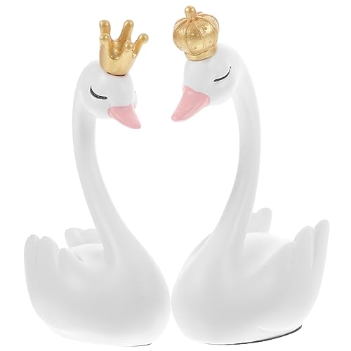 CHILDWEET Einzigartige Harz Schwan Figur Paare Wohnkultur Hochzeit Ornament Handwerk Tisch Mittelstück CHILDWEET Einzigartige Harz Schwan Figur Paare Wohnkultur Hochzeit Ornament Handwerk Tisch Mittelstück von CHILDWEET