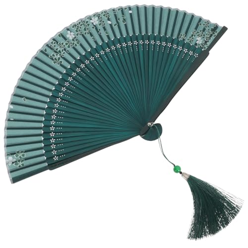 CHILDWEET Faltbarer Holz Handfächer Vintage Chinesischer Fächer mit Blumenmuster Leicht Tragbar Eleganter Cosplay Prop für Tanz Party Hochzeit und Sommerreise CHILDWEET Faltbarer Holz Handfächer Vintage Chinesischer Fächer mit Blumenmuster Leicht Tragbar Eleganter Cosplay Prop für Tanz Party Hochzeit und Sommerreise von CHILDWEET