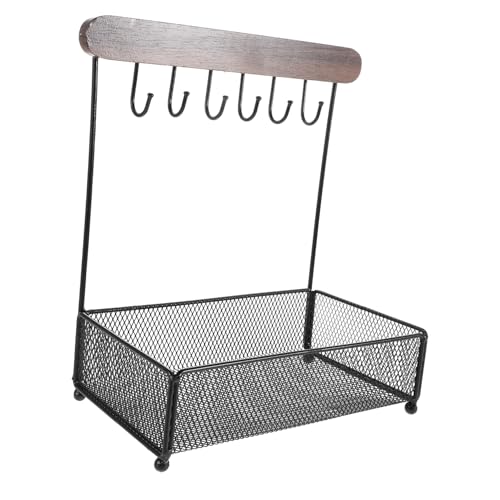 CHILDWEET Halskettenhalter Aus Edelstahl Für Schmuck-Organizer Tisch-Regal Mit Haken Für Accessoires Raumdekor Für Arbeitsplatte Oder Schreibtisch Praktisches Aufbewahrungsregal von CHILDWEET