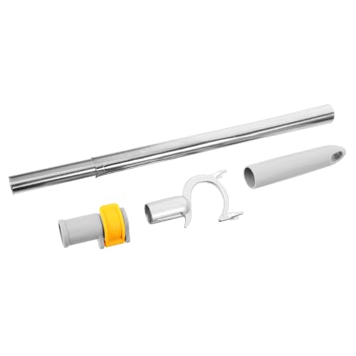 CHILDWEET Kleiderbügel-Stützstange greifen ausziehbare Gardinenstange Anzeige dehnungsstab ausfahrbarer stab verstellbare Wäscheleinenstange Hochleistungs-Teleskopstange Aluminium Light Grey von CHILDWEET