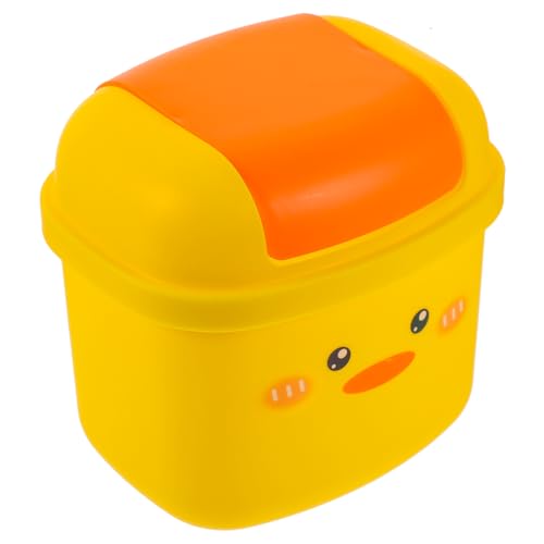 CHILDWEET Niedlicher Cartoon-mülleimer Mini-mülleimer Aus Plastik Für Schreibtisch Kompakter Aufbewahrungsbehälter Für Kleinigkeiten von CHILDWEET
