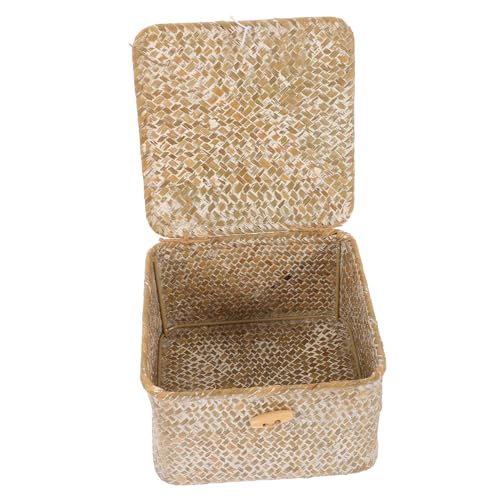 CHILDWEET Korb Mit Deckel Für Aufbewahrung Handgeflochtener -organizer Dekorative Aufbewahrungsbox Für Wohnzimmer Und Schlafzimmer Zum Ordnen Von Spielzeug Kleidung Und Büchern CHILDWEET Korb Mit Deckel Für Aufbewahrung Handgeflochtener -organizer Dekorative Aufbewahrungsbox Für Wohnzimmer Und Schlafzimmer Zum Ordnen Von Spielzeug Kleidung Und Büchern von CHILDWEET