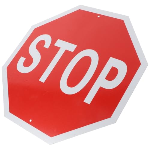 CHILDWEET Metallschild Für Verkehrskontrolle Stoppschild Langsam Verkehrswächter von CHILDWEET