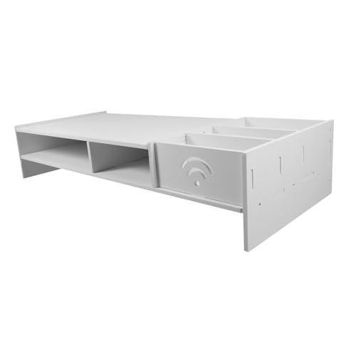 CHILDWEET Multifunktions-Desktop-Riser-ständer Mit Tastaturschublade Monitor-Aufzug Für Den Schreibtisch Platzsparendes Home-Office-bücherregal Computerzubehör von CHILDWEET