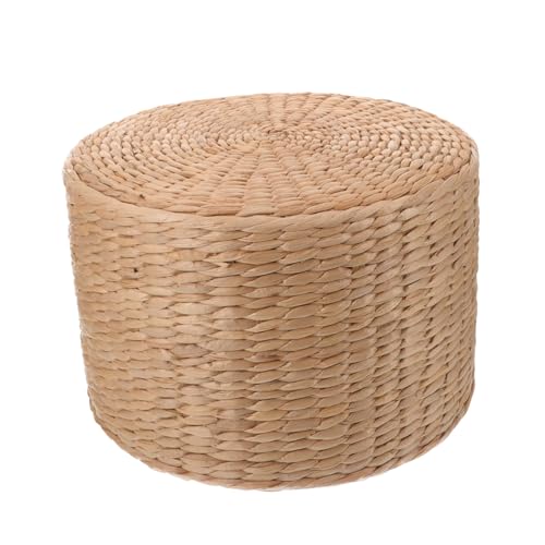 CHILDWEET Woven Stool Handgewebter Hocker für Vielseitig Einsetzbar als Tritthocker oder Kleine Tisch für Garten und Innenräume Leicht und von CHILDWEET