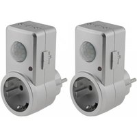 2er Set Steckdosen Zwischenstecker mit Bewegungsmelder 2er Set Steckdosen Zwischenstecker mit Bewegungsmelder von CHILITEC
