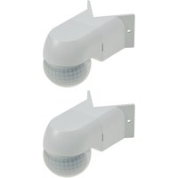 Chilitec - 2er Set kompakter Bewegungsmelder Eckmontage IP44 230V led geeignet von CHILITEC