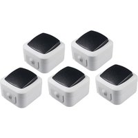 Chilitec - 5er Set Feuchtraum Wechselschalter Aufputz Schalter IP44 von CHILITEC