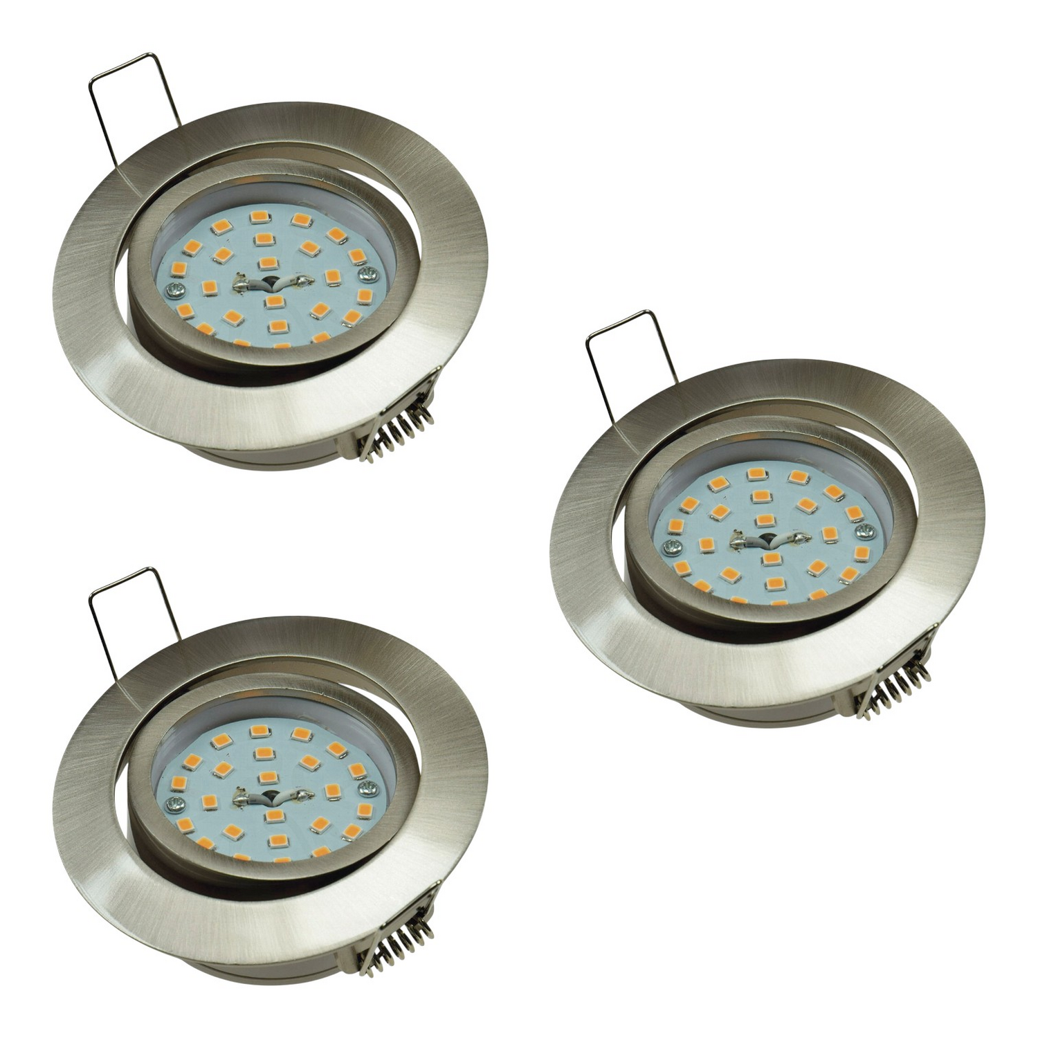 Chilitec Led Einbauleuchte Deckeneinbauleuchte Flachleuchte Edelstahl 3 Stück B-Ware von CHILITEC