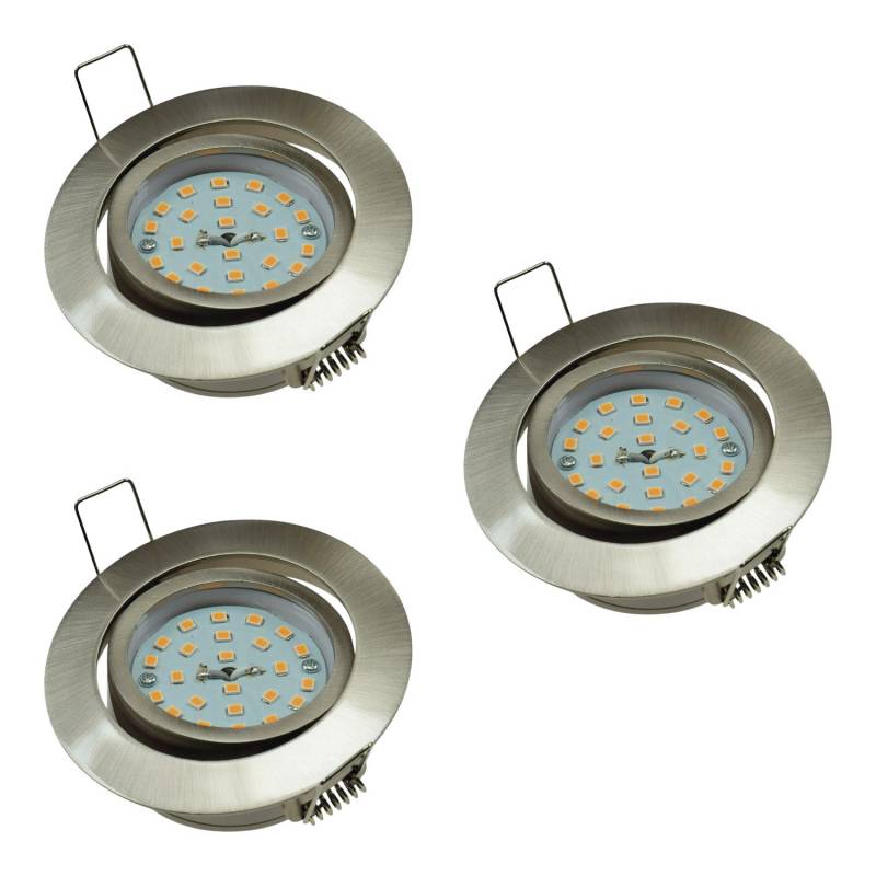 Chilitec Led Einbauleuchte Deckeneinbauleuchte Flachleuchte Edelstahl 3 Stück B-Ware von CHILITEC