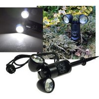 Led Gartenleuchte 'ct-gs Sens duo', 2x 3W, Sensor+Timer von CHILITEC