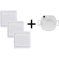 Funk Starter-Set No.5 'Pilota Casa' 3x Wandschalter + up Empfänger Funk Starter-Set No.5 'Pilota Casa' 3x Wandschalter + up Empfänger von CHILITEC