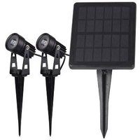 Led Solarstrahler 2er Set, Warmweiß, IP65 - Chilitec von CHILITEC