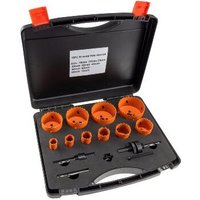 Lochsägen Set 'Profi' 15-teilig 19-74mm, inkl. Transportkoffer von CHILITEC