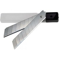 Messerklingen Ersatzklingen Abbrechklingen für Cuttermesser Abbrechmesser 18mm (10 Klingen) im Köcher von CHILITEC