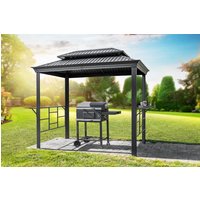 Aluminium BBQ Pavillon , ca. 292 x 179 x 262 cm - Anthrazit von CHILLROI