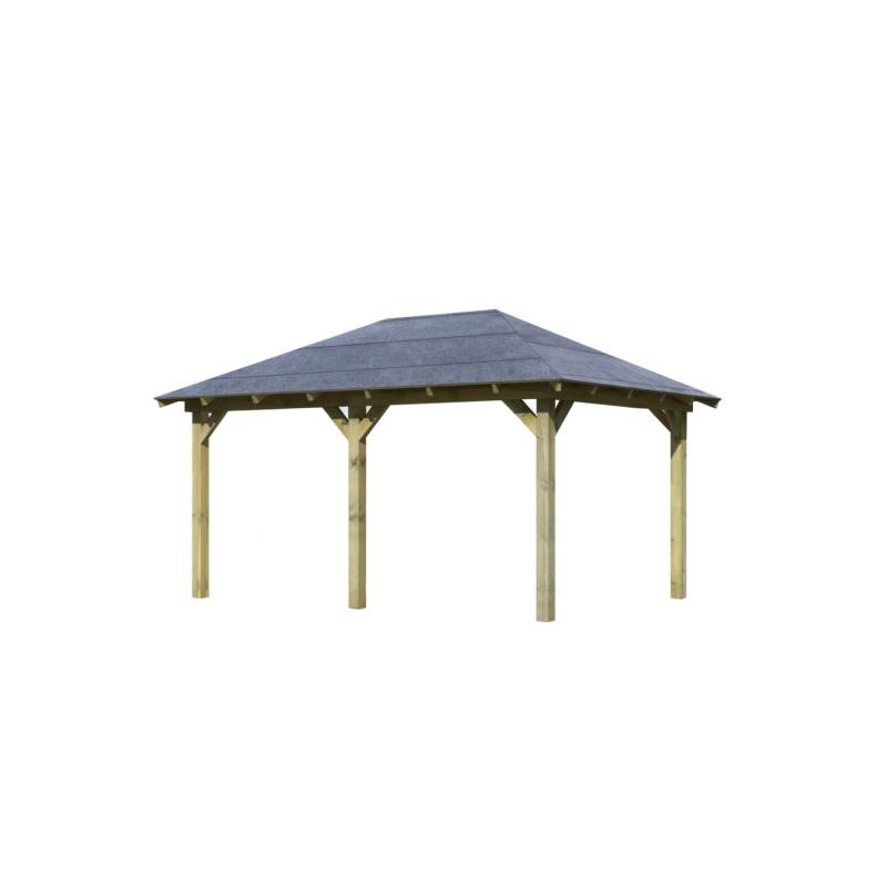 CHILLROI Woodfeeling Garten Pavillon Luxmburg 1 Kesseldruckimprägniertes Holz Premium von CHILLROI