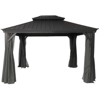 Garten Pavillon-/ Pergola Prato, ca. 300 x 420 x 290 cm - Anthrazit Garten Pavillon-/ Pergola Prato, ca. 300 x 420 x 290 cm - Anthrazit von CHILLROI