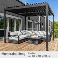 Pavillon mit Lamellendach, ca. 300 x 400 x 240 cm Pavillon mit Lamellendach, ca. 300 x 400 x 240 cm von CHILLROI
