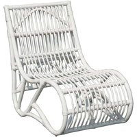 Chillvert - Sessel aus Natur-Rattan Parma 61x94x85 cm Weiß ohne Armlehnen von CHILLVERT