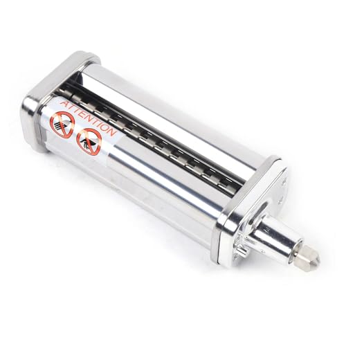 CHIMHOON Edelstahl Nudelvorsatz, Pastaaufsatz Edelstahl Zubehör, Pasta Roller Röhrennudelaufsatz, für Kitchenaid Nudelvorsatz Küchenmaschine, Pasta Maker (Grobes Nudelmesser) von CHIMHOON