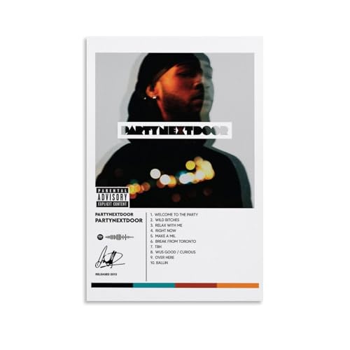 CHIMOSHEJI Partynextdoor Poster, Musikalbum, Poster, Wandkunst, dekoratives Gemälde, Schlafzimmer, 30 x 45 cm, ungerahmter Stil von CHIMOSHEJI