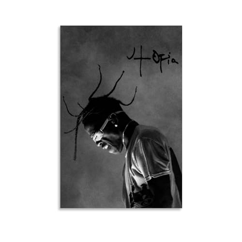 CHIMOSHEJI Travis Poster, Scott Art, Poster, amerikanisches Rap-Poster, Wandkunst, dekoratives Gemälde, Poster, 60 x 90 cm, ungerahmter Stil von CHIMOSHEJI