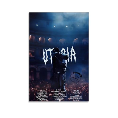 CHIMOSHEJI Travis Scott Poster, Wandkunst, dekoratives Gemälde, Schlafzimmer, Malposter, 30 x 45 cm, ungerahmter Stil von CHIMOSHEJI