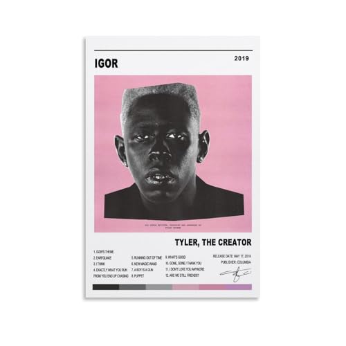 CHIMOSHEJI Tyler Poster, Musikalbum, Poster, Wandkunst, dekoratives Gemälde, Schlafzimmer, 30 x 45 cm, ungerahmter Stil von CHIMOSHEJI