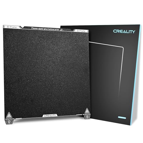 Creality K1 Max PEI Bauplatte, 315x310mm Texturierte Flexible Federstahl-Bettplattform mit PEI-Beschichtung für Creality K1 / K1 Max/Ender 3 V3 Plus / 3 Max Neo 3D-Drucker (Ohne Magnetfuß) von CHINDRAG