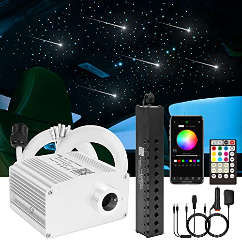 CHINLY Bluetooth 10W RGBW Twinkle LED Fiber Optic Star Deckenleuchten Kit APP/Fernbedienung 550pcs*0,75mm*4m + Meteor f¨¹r Zuhause/Auto von CHINLY