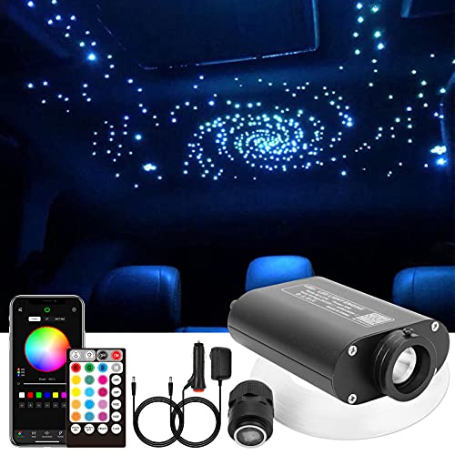 CHINLY Bluetooth 16W RGBW LED Fiber Optic Star Deckenleuchten Kit APP/Fernbedienung 260pcs*0,75mm*2m Glasfaser für Zuhause/Auto von CHINLY