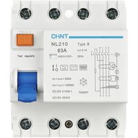 782006 NL210 3PN 40A 100mA b 10kA FI-Schutzschalter B/10 kA 3polig 40 a 0.1 a 415 v - Chint von CHINT
