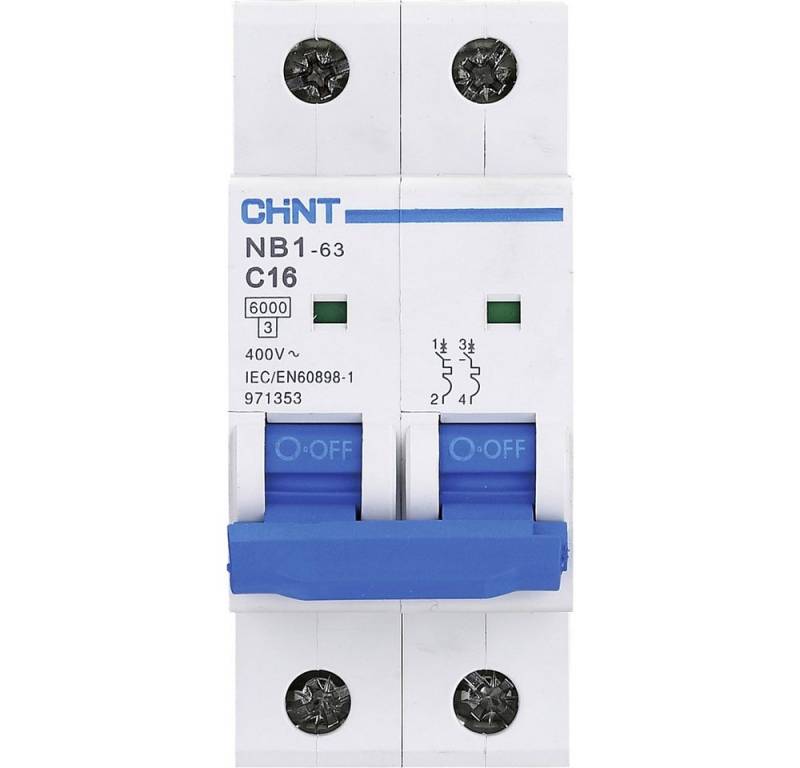 CHINT Schalter Chint 179642 NB1L Leitungsschutzschalter 2polig 10 A von CHINT
