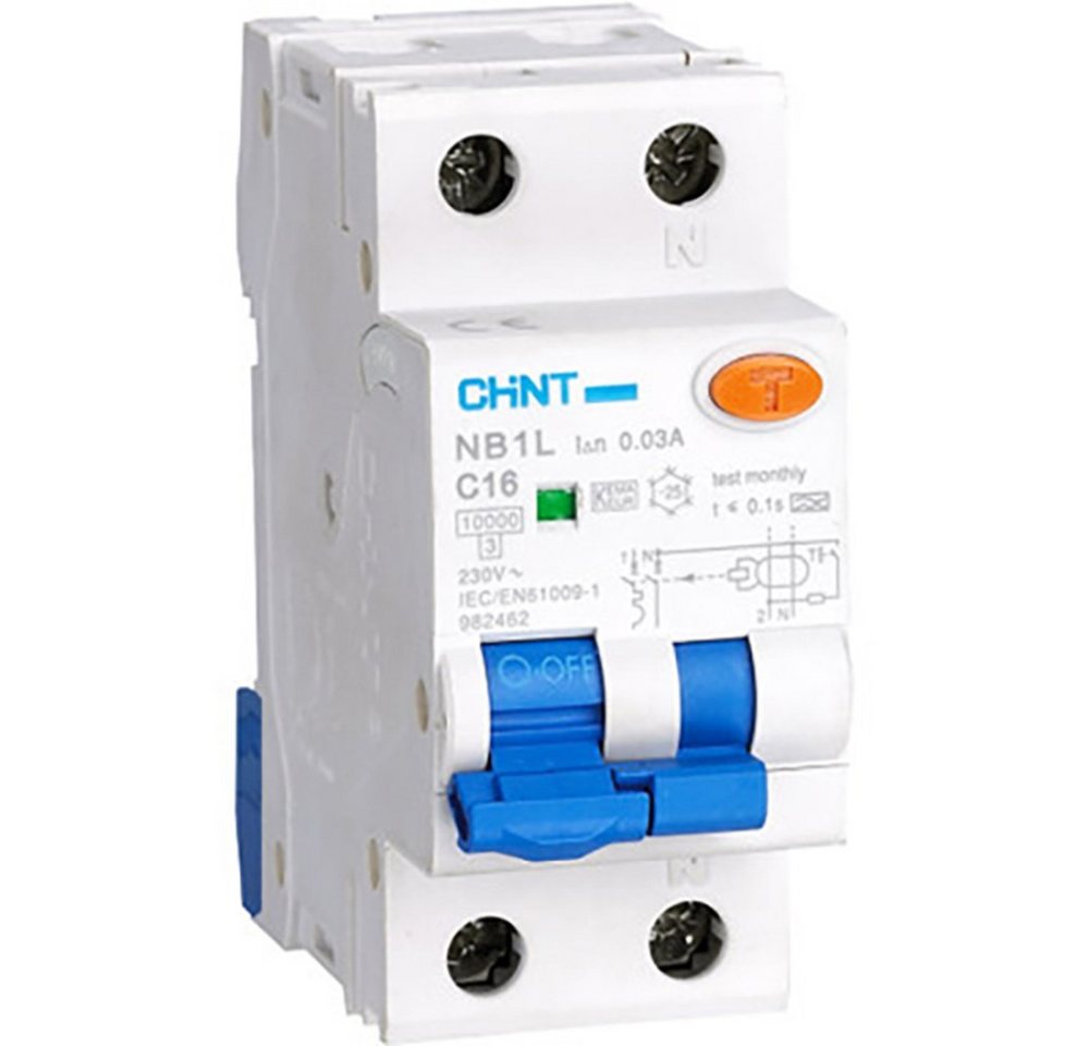 CHINT Schalter Chint 203005 Fehlerstrom-Schutzschalter 1polig 10 A CHINT Schalter Chint 203005 Fehlerstrom-Schutzschalter 1polig 10 A von CHINT