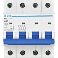 179740 NB1-63 4P C10 6kA db Leitungsschutzschalter 4polig 10 a 240 v, 415 v - Chint von CHINT