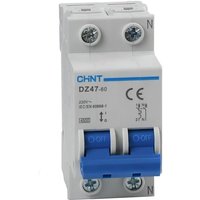 Thermisch-magnetischer Schutzschalter Din 1P+N 20A 4500ka 2M Chint 41223 Curve C 187004 von CHINT