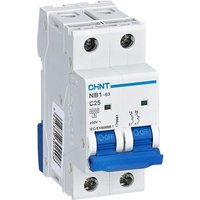 Thermisch-magnetischer schutzschalter 2 din-module 2p 63a 400v curve c - 180347 - Chint von CHINT